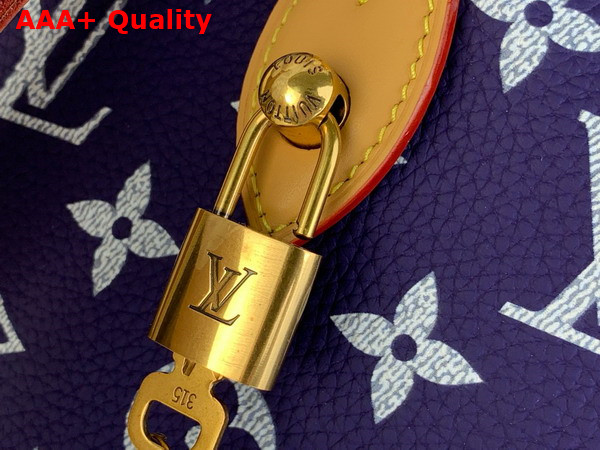 Louis Vuitton Speedy P9 Bandouliere 40 Bag in Amethyst Purple Monogram Leather Replica