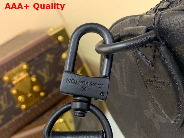 Louis Vuitton Speedy P9 Bandouliere 40 Handbag in Black Monogram Leather Replica