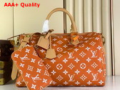 Louis Vuitton Speedy P9 Bandouliere 40 Orange Monogram Leather Replica