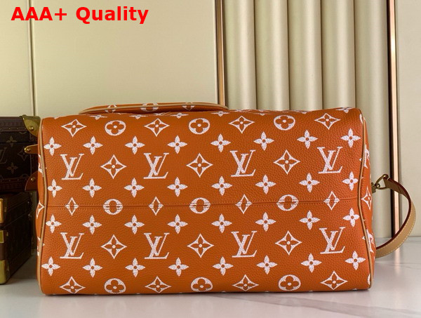 Louis Vuitton Speedy P9 Bandouliere 40 Orange Monogram Leather Replica