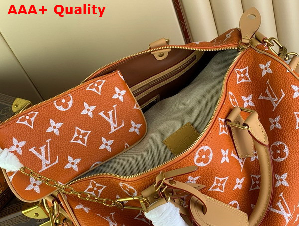 Louis Vuitton Speedy P9 Bandouliere 40 Orange Monogram Leather Replica