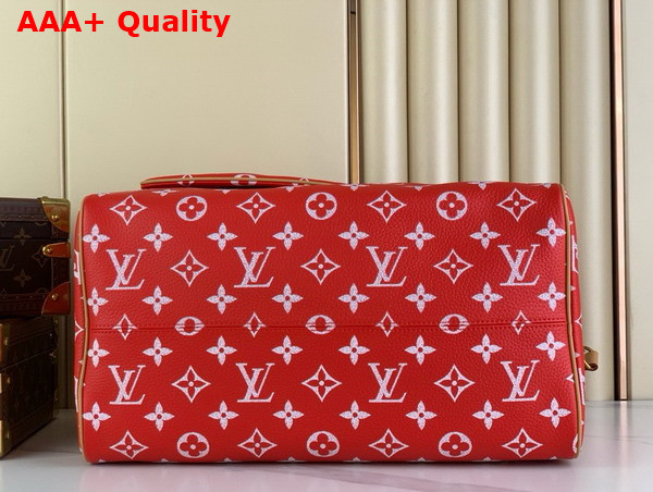 Louis Vuitton Speedy P9 Bandouliere 40 Red Monogram Leather M24420 Replica