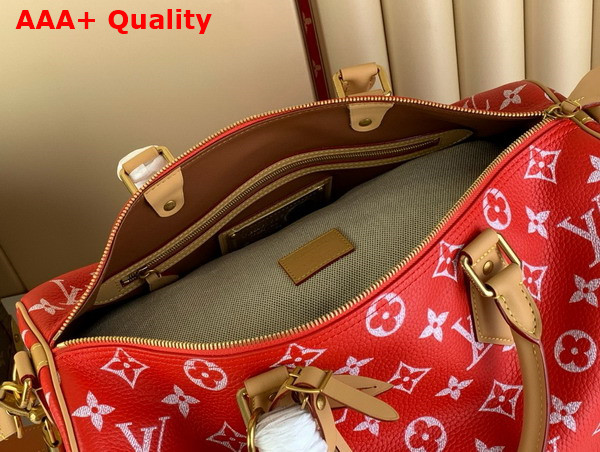 Louis Vuitton Speedy P9 Bandouliere 40 Red Monogram Leather M24420 Replica