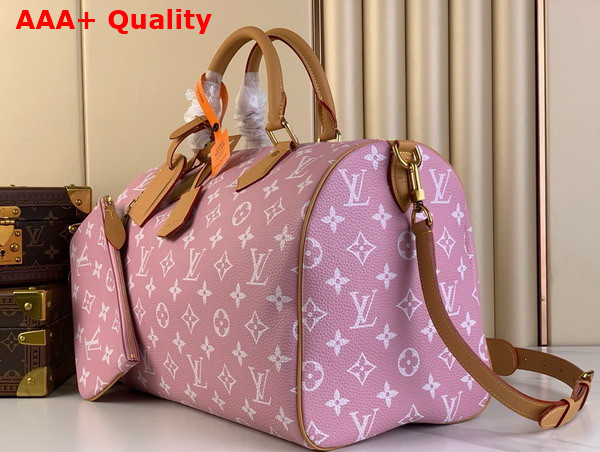 Louis Vuitton Speedy P9 Bandouliere 40 in Pink Monogram Leather Replica