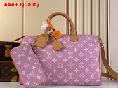 Louis Vuitton Speedy P9 Bandouliere 40 in Pink Monogram Leather Replica