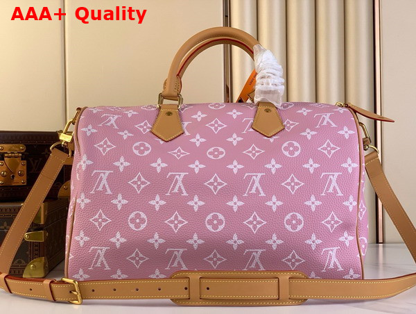 Louis Vuitton Speedy P9 Bandouliere 40 in Pink Monogram Leather Replica