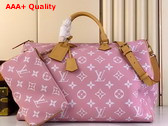 Louis Vuitton Speedy P9 Bandouliere 50 Bag in Pink Monogram Leather Replica