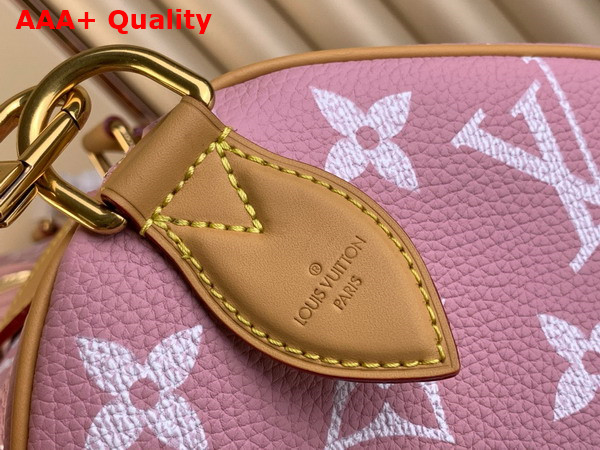 Louis Vuitton Speedy P9 Bandouliere 50 Bag in Pink Monogram Leather Replica