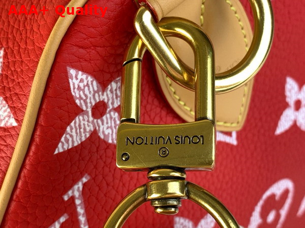 Louis Vuitton Speedy P9 Bandouliere 50 Bag in Red Monogram Leather M46961 Replica