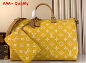 Louis Vuitton Speedy P9 Bandouliere 50 Bag in Yellow Monogram Leather Replica