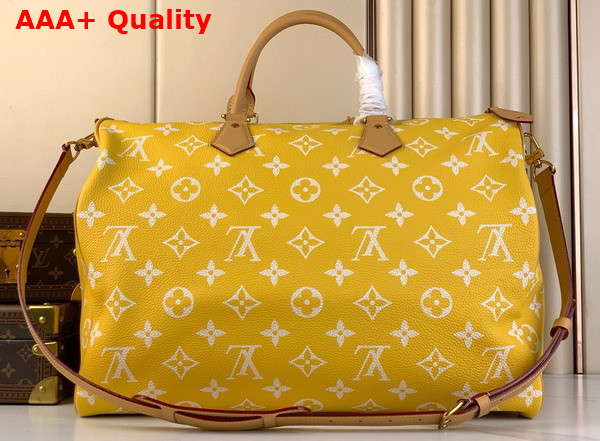 Louis Vuitton Speedy P9 Bandouliere 50 Bag in Yellow Monogram Leather Replica