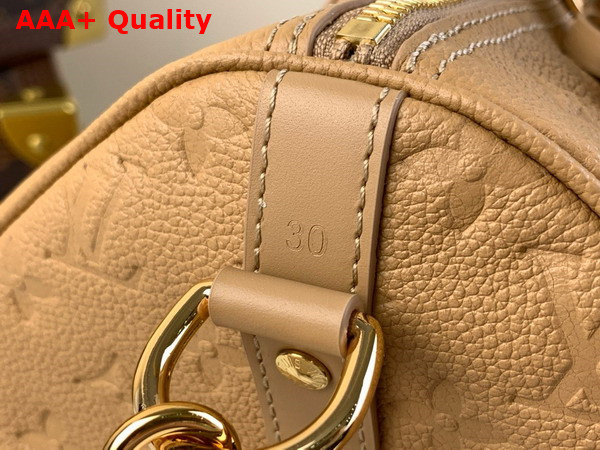 Louis Vuitton Speedy Soft 30 in Arizona Beige Monogram Empreinte Cowhide Leather M11323 Replica