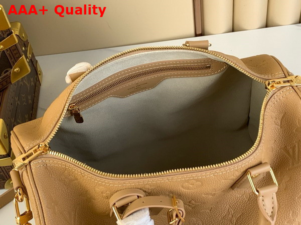 Louis Vuitton Speedy Soft 30 in Arizona Beige Monogram Empreinte Cowhide Leather M11323 Replica