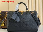 Louis Vuitton Speedy Soft 30 in Black Supple Monogram Empreinte Cowhide Leather M47186 Replica