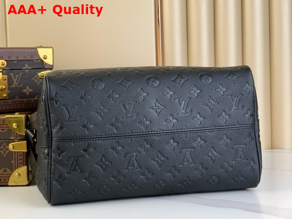 Louis Vuitton Speedy Soft 30 in Black Supple Monogram Empreinte Cowhide Leather M47186 Replica