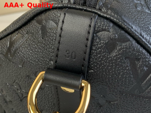 Louis Vuitton Speedy Soft 30 in Black Supple Monogram Empreinte Cowhide Leather M47186 Replica