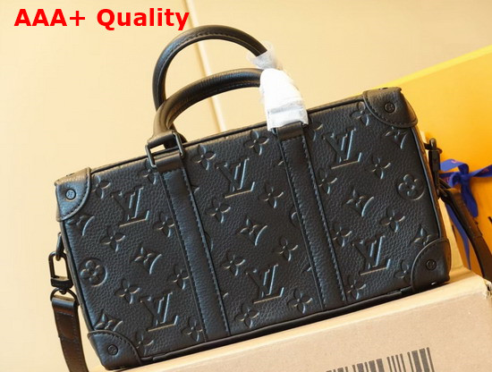 Louis Vuitton Speedy Soft Trunk Black Taurillon Monogram Leather M57410 Replica