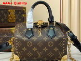 Louis Vuitton Speedy Trunk 20 Monogram Canvas and Black Cowhide Leather Trim M13146 Replica