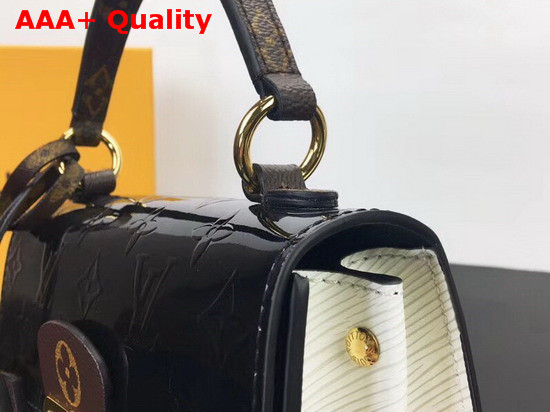 Louis Vuitton Spring Street Bag in Black Monogram Vernis Patent Leather M90375 Replica