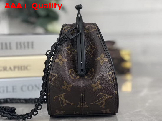 Louis Vuitton Spring Summer 2020 Show Round Chain Clutch Bag Monogram and Monogram Reverse Canvas Replica