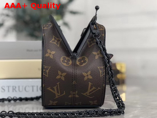 Louis Vuitton Spring Summer 2020 Show Round Chain Clutch Bag Monogram and Monogram Reverse Canvas Replica