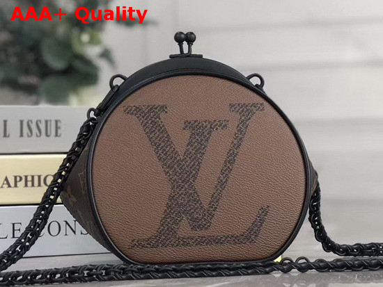 Louis Vuitton Spring Summer 2020 Show Round Chain Clutch Bag Monogram and Monogram Reverse Canvas Replica