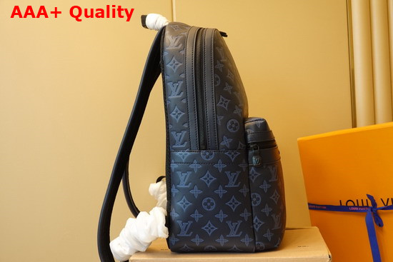 Louis Vuitton Sprinter Backpack Monogram Shadow Leather Navy Blue M45728 Replica