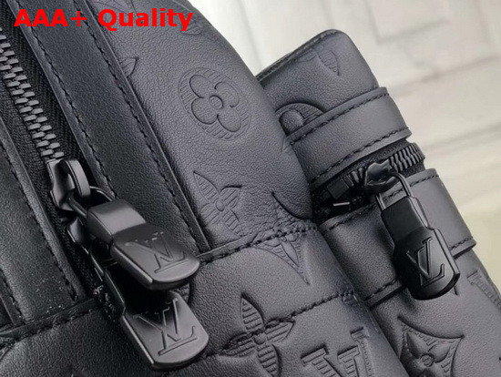 Louis Vuitton Sprinter Backpack in Black Monogram Shadow Cowhide Leather and Matte Black Hardware M44727 Replica