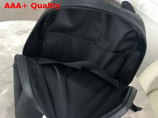 Louis Vuitton Sprinter Backpack in Black Monogram Shadow Cowhide Leather and Matte Black Hardware M44727 Replica