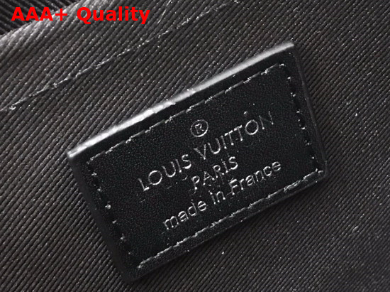 Louis Vuitton Standing Pouch Navy Blue and Black Damier Infini 3D Cowhide Leather N60448 Replica