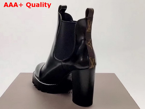 Louis Vuitton Star Trail Ankle Boot in Black Calf Leather Replica