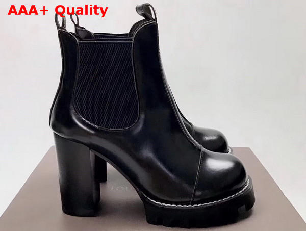 Louis Vuitton Star Trail Ankle Boot in Black Calf Leather Replica