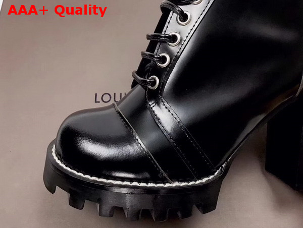 Louis Vuitton Star Trail Ankle Boot in Black Glazed Calf Leather 1A2Y89 Replica