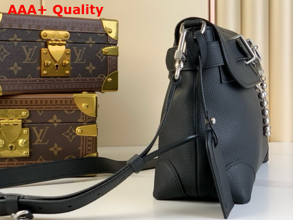 Louis Vuitton Steamer Crossbody Bag in Black LV Colorado Calfskin M11607 Replica