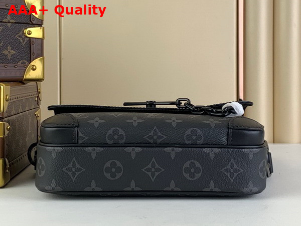 Louis Vuitton Steamer Messenger Bag in Monogram Eclipse Coated Canvas M46795 Replica