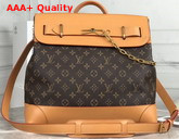 Louis Vuitton Steamer PM Monogram Canvas and Natural Cowhide Leather Replica