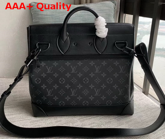 Louis Vuitton Steamer PM Monogram Eclipse Canvas with Matte Black Hardware M44731 Replica