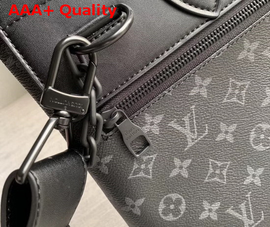 Louis Vuitton Steamer PM Monogram Eclipse Canvas with Matte Black Hardware M44731 Replica