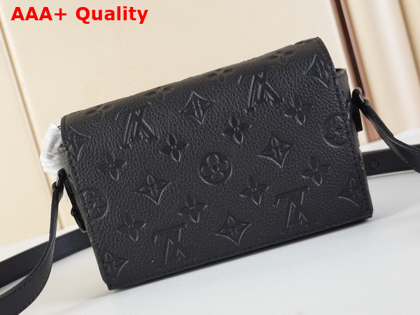 Louis Vuitton Steamer Wearable Wallet in Black Taurillon Monogram Leather M81746 Replica