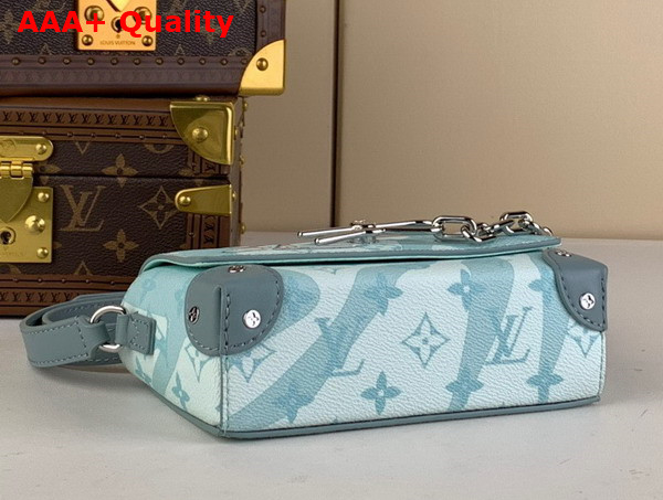 Louis Vuitton Steamer Wearable Wallet in Crystal Blue Monogram Aquagarden Coated Canvas M22637 Replica