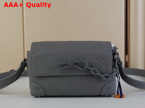 Louis Vuitton Steamer Wearable Wallet in Gray Taurillon Monogram Leather Replica