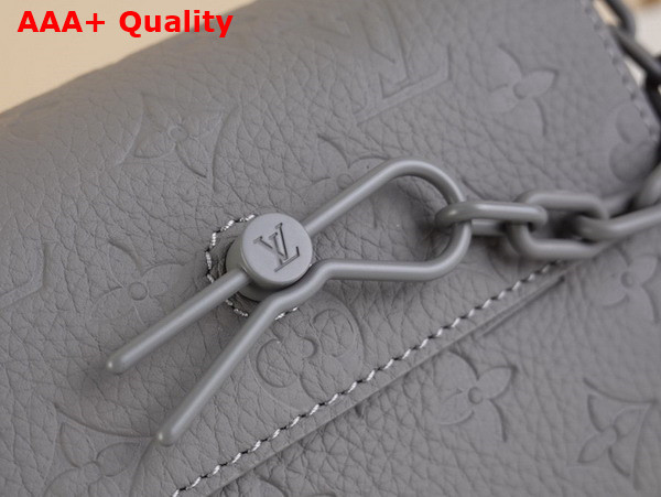 Louis Vuitton Steamer Wearable Wallet in Gray Taurillon Monogram Leather Replica