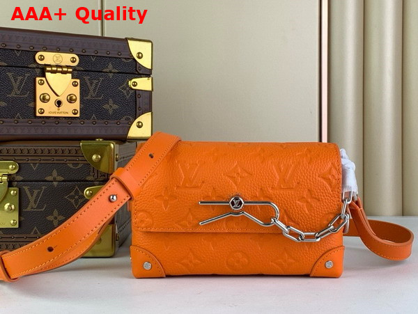 Louis Vuitton Steamer Wearable Wallet in Orange Taurillon Monogram Cowhide Leather M82916 Replica