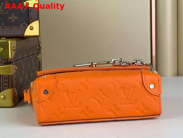 Louis Vuitton Steamer Wearable Wallet in Orange Taurillon Monogram Cowhide Leather M82916 Replica