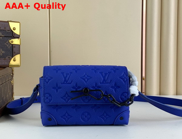 Louis Vuitton Steamer Wearable Wallet in Racing Blue Taurillon Monogram Cowhide Leather M82571 Replica