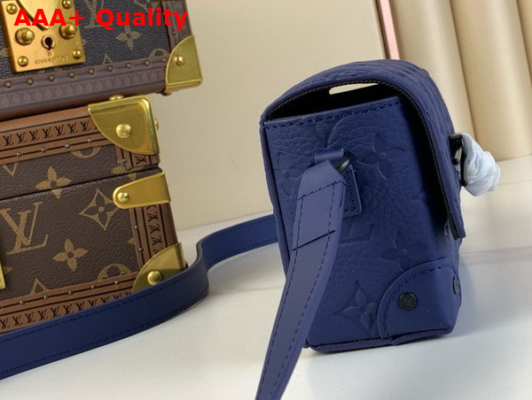 Louis Vuitton Steamer Wearable Wallet in Sapphire Taurillon Monogram Embossed Cowhide Leather M11522 Replica