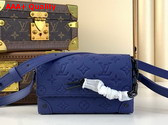 Louis Vuitton Steamer Wearable Wallet in Sapphire Taurillon Monogram Embossed Cowhide Leather M11522 Replica