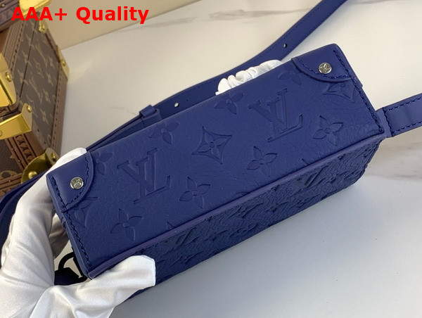 Louis Vuitton Steamer Wearable Wallet in Sapphire Taurillon Monogram Embossed Cowhide Leather M11522 Replica