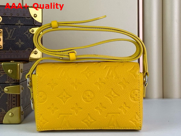 Louis Vuitton Steamer Wearable Wallet in Yellow Taurillon Monogram Cowhide Leather M82917 Replica