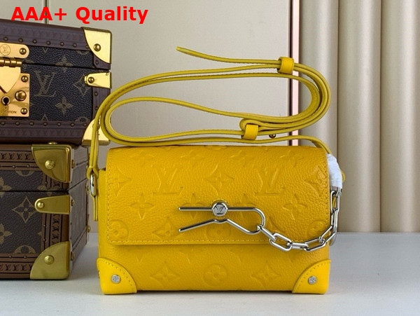 Louis Vuitton Steamer Wearable Wallet in Yellow Taurillon Monogram Cowhide Leather M82917 Replica